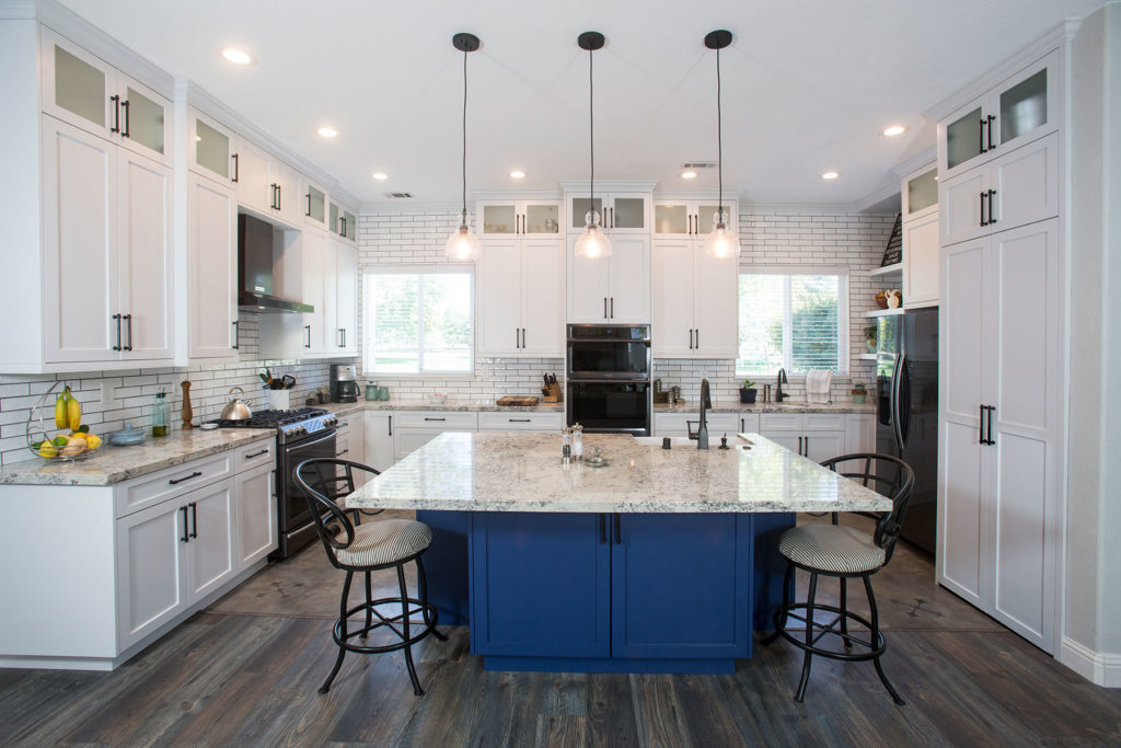 full kitchen remodel with new counter tops and cabinets