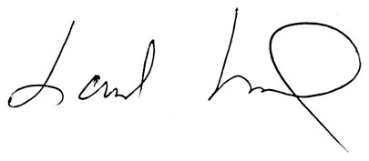 Landon signature