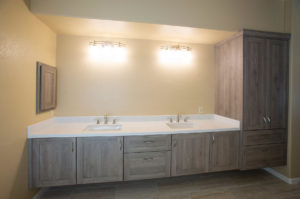 Remodeled and Painted Bathroom Interior