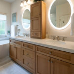 Bathroom remodel - bath tub and vanity