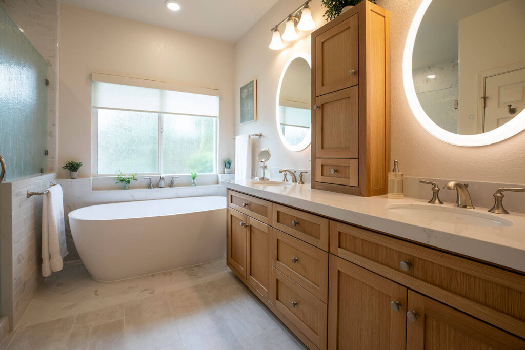 Bathroom remodel - bath tub and vanity